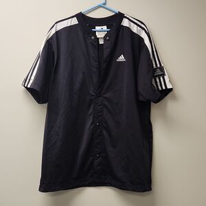 Adidas Snap Button Stripes Shirt M
